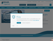 Tablet Screenshot of goulds.com